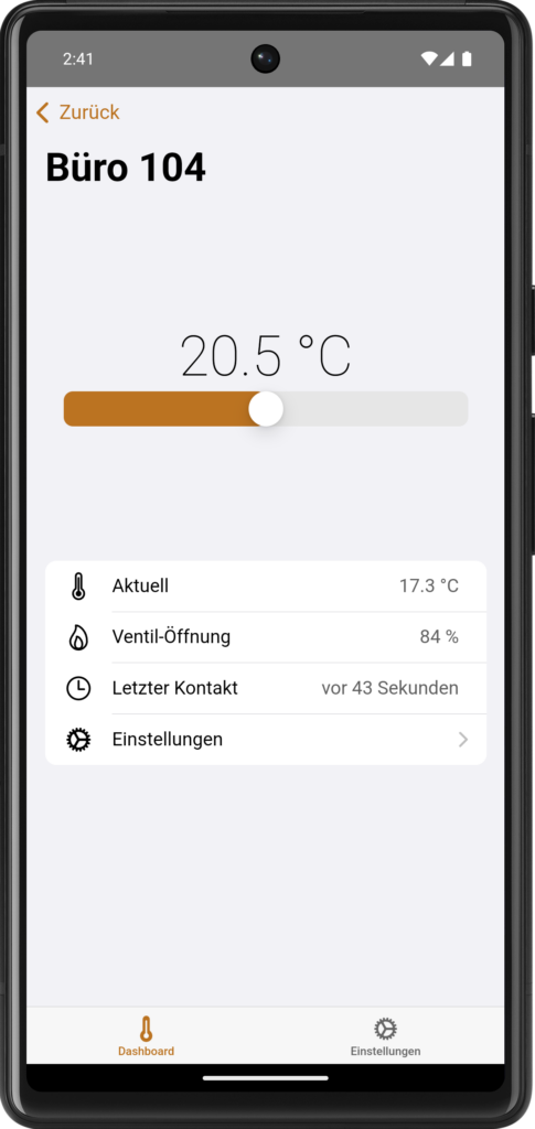 Templado Raumansicht Raumansicht der App Templado auf einem Google Pixel